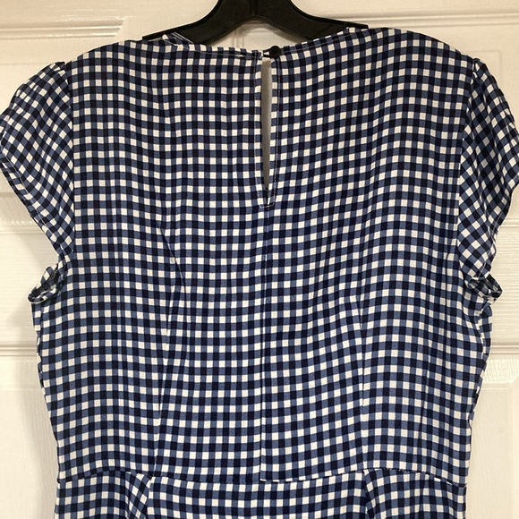 Philosophy Blue Gingham Button-Down Dress Plaid Short Sleeve Sz S - Picture 11 of 14